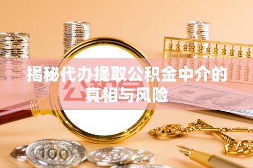 凤阳揭秘代办提取公积金中介的真相与风险