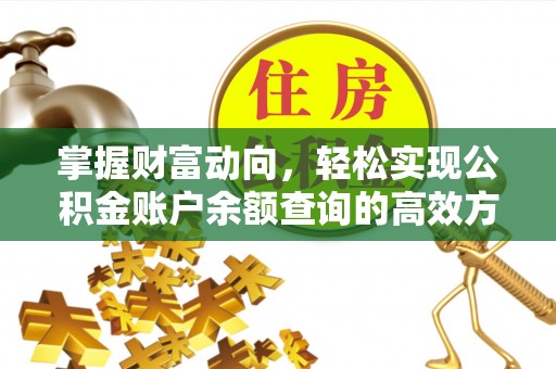 凤阳掌握财富动向，轻松实现公积金账户余额查询的高效方式